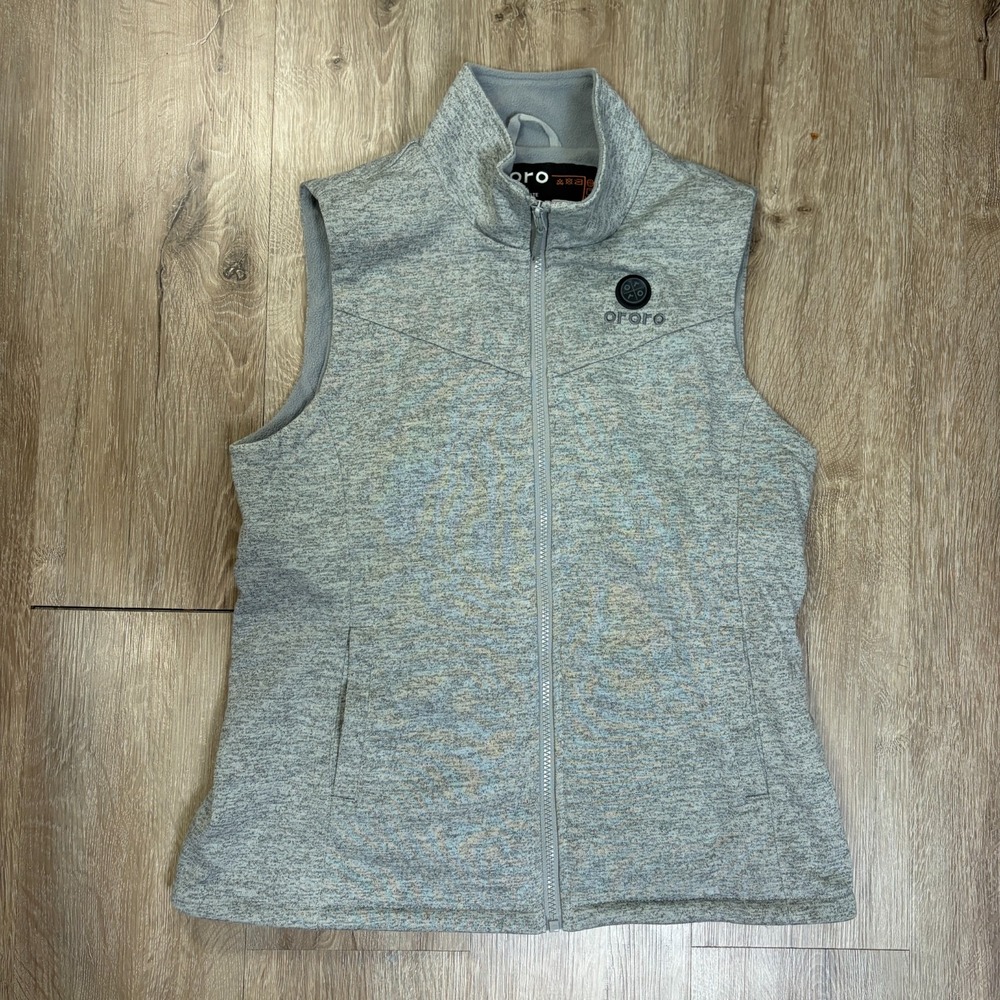 Ororo Heated Vest Gray Medium Full Zip Winter NO BATTERY